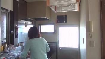Chimaki takes a dump before heading outdoors